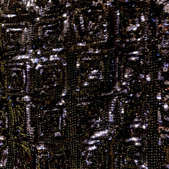 H&M navy sequin mini skirt size 6 great condition - Picture 7 of 9